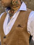 Chaleco Bcn Airflow Camel  | Aragaza - Votre chemise faite à Barcelone - Mode de Barcelone - Chemises de qualité