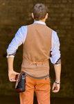 Chaleco Bcn Af Naranja Quemado | Aragaza - Tu estilo hecho en Barcelona - Barcelona Fashion - Camisas de Calidad