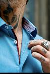 Camisa Aquila celeste | Aragaza - Tu estilo hecho en Barcelona - Barcelona Fashion - Camisas de Calidad