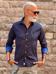 Camisa Antino Azul  | Aragaza - Tu estilo hecho en Barcelona - Barcelona Fashion - Camisas de Calidad