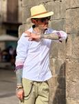 Camisa Cerchio Marrón | Aragaza - Tu estilo hecho en Barcelona - Barcelona Fashion - Camisas de Calidad
