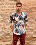 Camisa Goldfish puño detalles en Blanco | Aragaza - Els teus estils fets a Barcelona - Moda Barcelona - Samarretes de qualitat