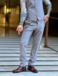Pantalón Alphes Gris  | Aragaza - Tu estilo hecho en Barcelona - Barcelona Fashion - Camisas de Calidad