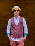 Chaleco cruzado Ether Rojo | Aragaza - Tu estilo hecho en Barcelona - Barcelona Fashion - Camisas de Calidad