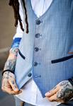 Chaleco Maximo Flamengo denim | Aragaza - Tu estilo hecho en Barcelona - Barcelona Fashion - Camisas de Calidad