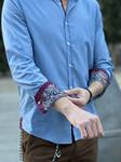 Camisa Sicu Celeste  | Aragaza - Tu estilo hecho en Barcelona - Barcelona Fashion - Camisas de Calidad