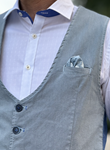 Chaleco Bcn Alt Ice Blue  | Aragaza - Your shirt made in Barcelona - Quality shirts