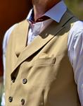 Chaleco Viktor Camel  | Aragaza - Tu estilo hecho en Barcelona - Barcelona Fashion - Camisas de Calidad