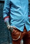 Camisa Aquila celeste | Aragaza - Tu estilo hecho en Barcelona - Barcelona Fashion - Camisas de Calidad
