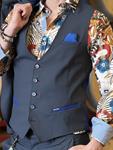 Chaleco Xarente Marino | Aragaza - Tu estilo hecho en Barcelona - Barcelona Fashion - Camisas de Calidad