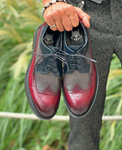 Zapatos 8005H2 Burdeos-Negro | Aragaza - Tu estilo hecho en Barcelona - Barcelona Fashion - Camisas de Calidad