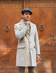 Abrigo Carlo In26 Gris  | Aragaza - Tu estilo hecho en Barcelona - Barcelona Fashion - Camisas de Calidad