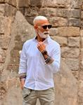 Camisa Blanca Antino Puño Detalles en Rojo | Aragaza - Tu estilo hecho en Barcelona - Barcelona Fashion - Camisas de Calidad