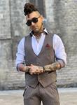 Chaleco Carraway Azul | Aragaza - Tu estilo hecho en Barcelona - Barcelona Fashion - Camisas de Calidad