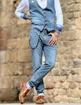 Pantalón Bcn Denim Blue | Aragaza - Tu estilo hecho en Barcelona - Barcelona Fashion - Camisas de Calidad