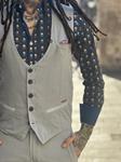 Chaleco Marcelo Altea Ice Blue  | Aragaza - Tu estilo hecho en Barcelona - Barcelona Fashion - Camisas de Calidad