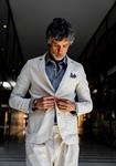 Americana Llopart Crudo | Aragaza - Els teus estils fets a Barcelona - Moda Barcelona - Samarretes de qualitat
