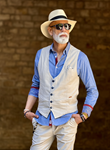 Chaleco Piero Tencel Beige | Aragaza - Tu estilo hecho en Barcelona - Barcelona Fashion - Camisas de Calidad