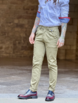 Pantalón Piero Tencel Aceite  | Aragaza - Tu estilo hecho en Barcelona - Barcelona Fashion - Camisas de Calidad