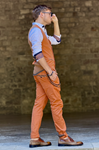Pantalón Bcn Af Naranja Quemado  | Aragaza - Tu estilo hecho en Barcelona - Barcelona Fashion - Camisas de Calidad