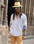 Camisa Blanca Cozzo puño detalles en Azul | Aragaza - Tu estilo hecho en Barcelona - Barcelona Fashion - Camisas de Calidad