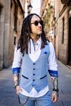 Chaleco Maximo Flamengo denim | Aragaza - Tu estilo hecho en Barcelona - Barcelona Fashion - Camisas de Calidad