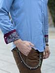 Camisa Sicu Celeste  | Aragaza - Tu estilo hecho en Barcelona - Barcelona Fashion - Camisas de Calidad