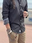 Camisa Von Negra | Aragaza - Tu estilo hecho en Barcelona - Barcelona Fashion - Camisas de Calidad