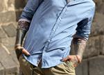 Camisa Eterna Celeste | Aragaza - Tu estilo hecho en Barcelona - Barcelona Fashion - Camisas de Calidad