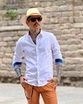 Camisa Cansano Azul | Aragaza - Your shirt made in Barcelona - Quality shirts