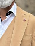 Americana Alphes Camel  | Aragaza - Tu estilo hecho en Barcelona - Barcelona Fashion - Camisas de Calidad