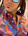 Camisa Goldfish Azul | Aragaza - Els teus estils fets a Barcelona - Moda Barcelona - Samarretes de qualitat