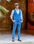 Chaleco Llamal Azul  | Aragaza - Tu estilo hecho en Barcelona - Barcelona Fashion - Camisas de Calidad