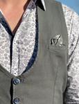 Chaleco Piero Tenzel Kaki | Aragaza - Tu estilo hecho en Barcelona - Barcelona Fashion - Camisas de Calidad