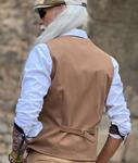Chaleco Alphes Camel  | Aragaza - Tu estilo hecho en Barcelona - Barcelona Fashion - Camisas de Calidad