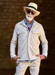 Sobrecamisa Amsterdam Beige | Aragaza - Tu estilo hecho en Barcelona - Barcelona Fashion - Camisas de Calidad