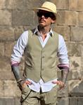 Chaleco Grosseto Salvia | Aragaza - Tu estilo hecho en Barcelona - Barcelona Fashion - Camisas de Calidad