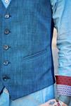 Chaleco Rob azul  | Aragaza - Tu estilo hecho en Barcelona - Barcelona Fashion - Camisas de Calidad