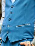 Chaleco Llamal Azul  | Aragaza - Tu estilo hecho en Barcelona - Barcelona Fashion - Camisas de Calidad