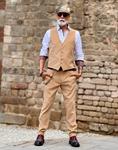 Pantalón Alphes Camel | Aragaza - Tu estilo hecho en Barcelona - Barcelona Fashion - Camisas de Calidad