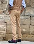 Pantalón Alphes Camel | Aragaza - Tu estilo hecho en Barcelona - Barcelona Fashion - Camisas de Calidad
