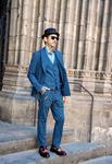 Pantalón Rob azul | Aragaza - Tu estilo hecho en Barcelona - Barcelona Fashion - Camisas de Calidad