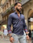 Camisa Mute Marino | Aragaza - Tu estilo hecho en Barcelona - Barcelona Fashion - Camisas de Calidad