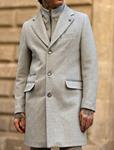 Abrigo Carlo In26 Gris  | Aragaza - Tu estilo hecho en Barcelona - Barcelona Fashion - Camisas de Calidad