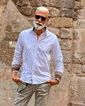 Camisa Blanca Antino Puño Detalles en Rojo | Aragaza - Tu estilo hecho en Barcelona - Barcelona Fashion - Camisas de Calidad