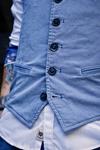 Chaleco Bcn Klan ice blue | Aragaza - Votre chemise faite à Barcelone - Mode de Barcelone - Chemises de qualité