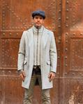 Abrigo Carlo In26 Gris  | Aragaza - Tu estilo hecho en Barcelona - Barcelona Fashion - Camisas de Calidad