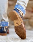 Zapatos 7949H2 Burdeos/Azul  | Aragaza - Els teus estils fets a Barcelona - Moda Barcelona - Samarretes de qualitat
