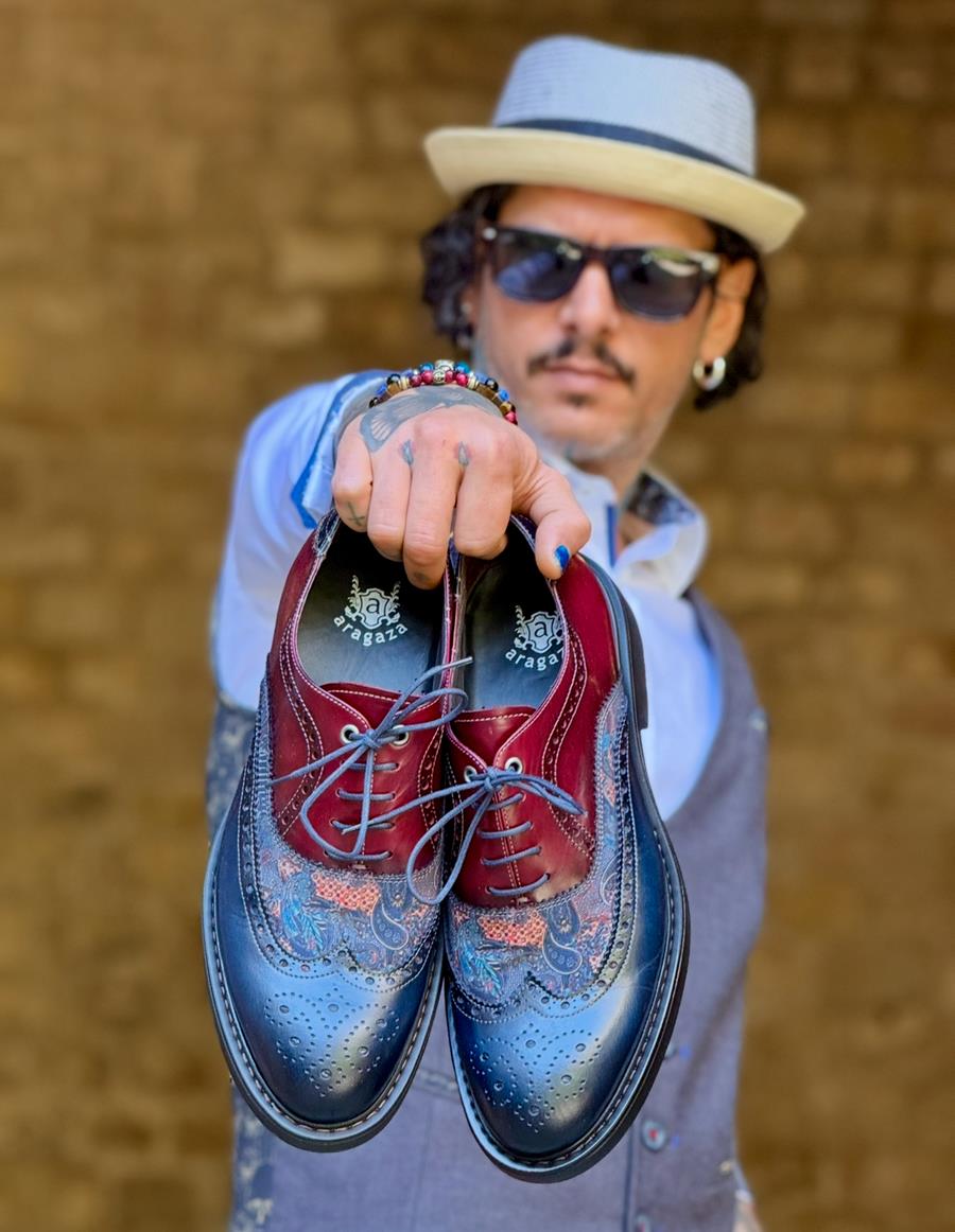 Zapatos 7437H Corse Azul | Aragaza - Tu estilo hecho en Barcelona - Barcelona Fashion - Camisas de Calidad