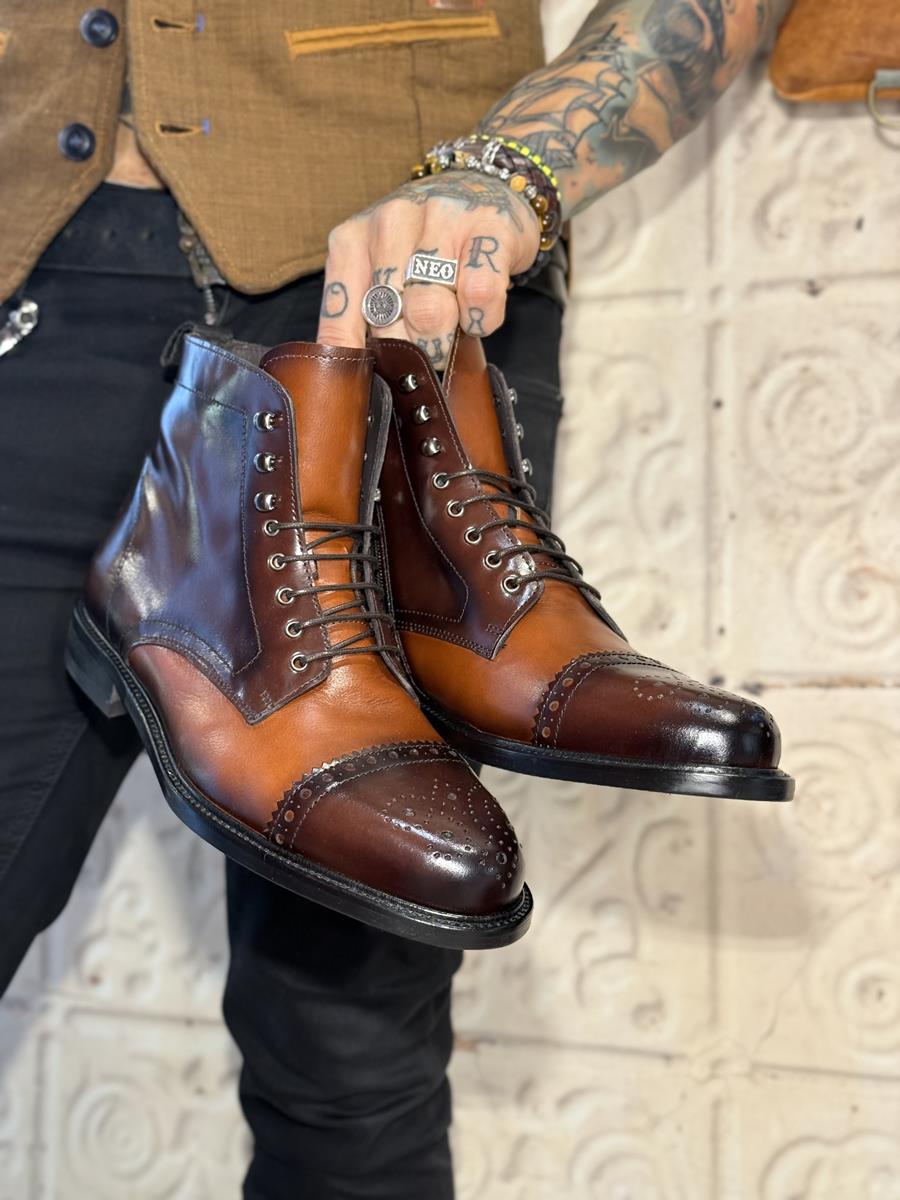 Botas 8178H marrón  | Aragaza - Tu estilo hecho en Barcelona - Barcelona Fashion - Camisas de Calidad